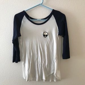Alien Baseball Tee